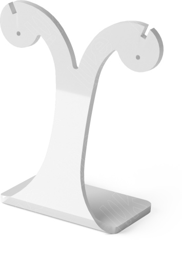 Подставка для серег/ушки/2 прорези/2 отверстия/прямоугольное основание