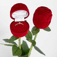 Футляр роза малая на стебле, серия "Романтика".
