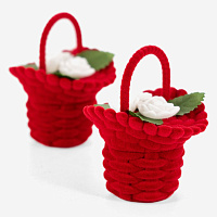  Футляр корзина с цветами, серия 