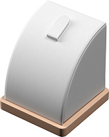 Подставка для кольца/кубик изогнутый/язычок/квадратное основание/Н-48 мм.