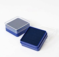 Футляр пластиковый с прозрачной крышкой, 38х38х17мм