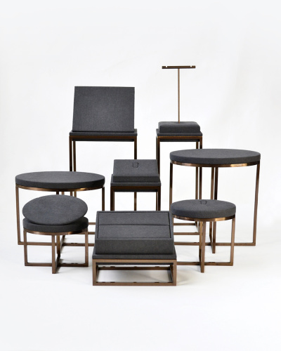 Комплект демонстрационного оборудования 547010-ЗГМБ (Замша ГРАФИТОВАЯ/Металл БРОНЗА ) фото 2