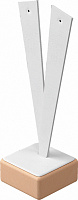 Подставка для серег/ушки широкие/2 отверстия/накладка/квадратное основание/Н-147 мм.