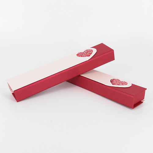  Футляр картонный, серия "АМУР", 222х55х30мм. Белый+Красный