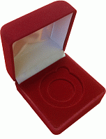 Футляр флокированный, квадратный, 92х92х54мм