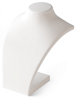 Бюст объемный изогнутый серия Романc/резинка/Н-200 мм. БЕЛЫЙ