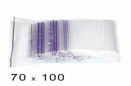 Пакеты полиэтиленовые Zip-Lock 7х10см (100 штук в упаковке)