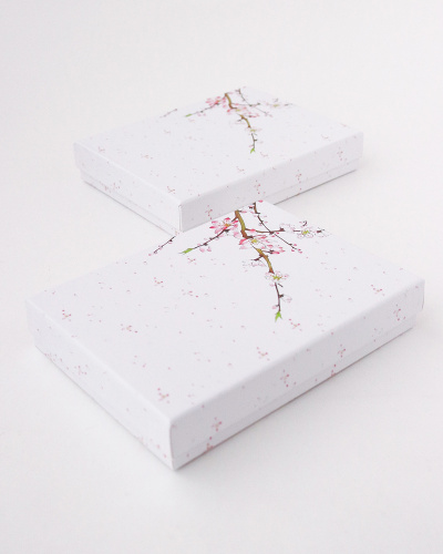 Футляр картонный, серия "ЦВЕТУЩАЯ ЯБЛОНЯ", 123х163х30 мм фото 5