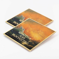 Салфетка для полировки. Серия "Красота как искусство". И.К.Айвазовский. Девятый вал, 10х10 см. Поштучно