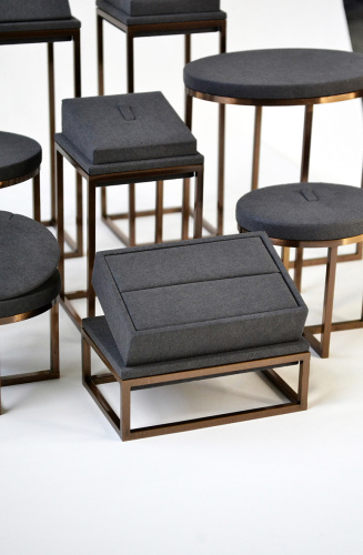 Комплект демонстрационного оборудования 547010-ЗГМБ (Замша ГРАФИТОВАЯ/Металл БРОНЗА ) фото 4