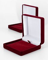 Футляр флокированный, квадратный, серия "Классика", 90х90х40 мм