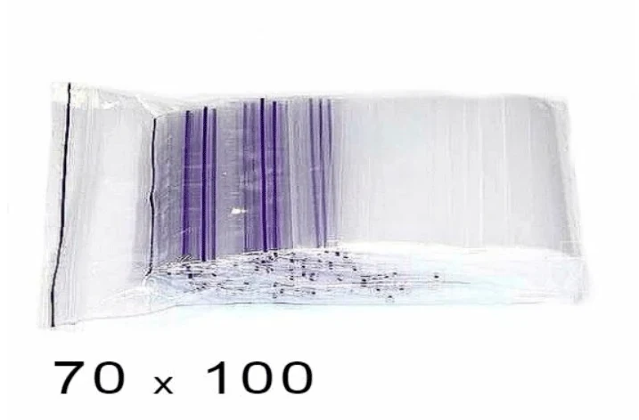Пакеты полиэтиленовые Zip-Lock 7х10см (100 штук в упаковке), 70×100×5 мм