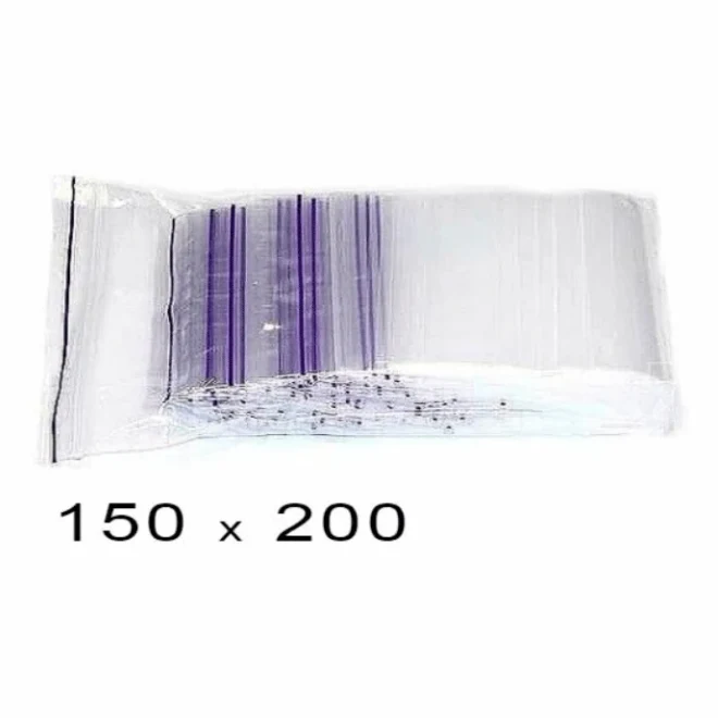 Пакеты полиэтиленовые Zip-Lock 15х20см (100 штук в упаковке), 150×200×10 мм