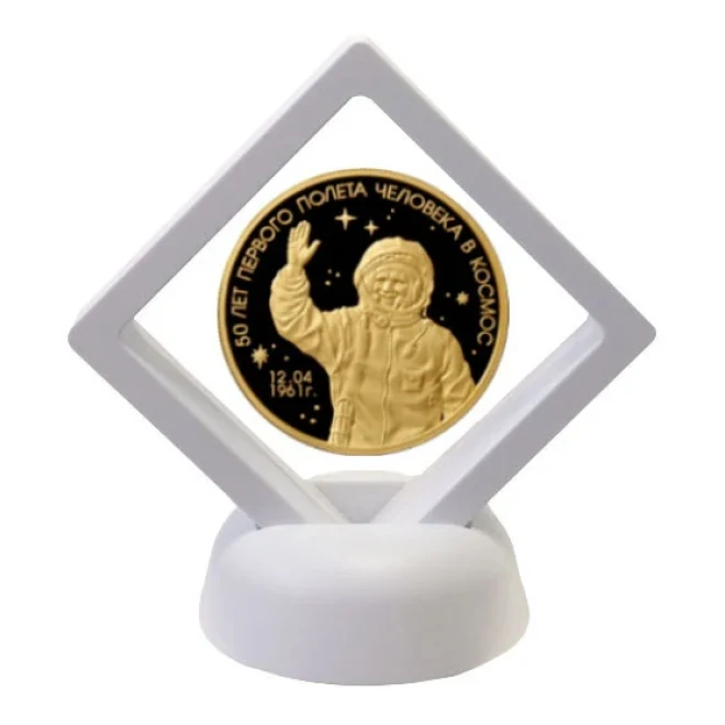 Футляр мембранный 3-D, (окно 56х56 мм), 70×70×20 мм, цвет белый