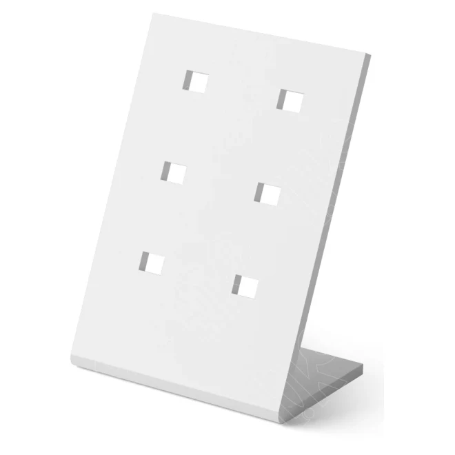 Подставка акриловая для запонок/6 отверстий/ПЭТ карман вертикальный, 65×38×90 мм