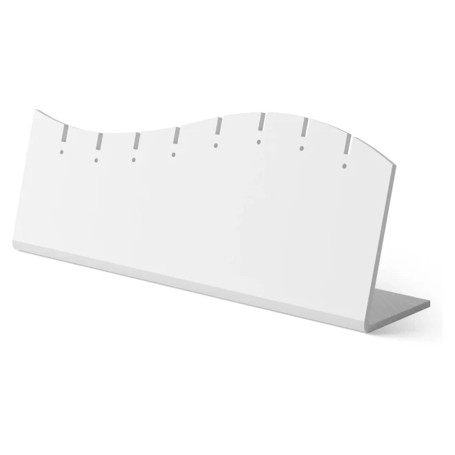 Подставка для серег/подвесок/фигурная/8 прорезей/8 отверстий, 240×51×80 мм