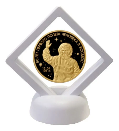 Футляр мембранный 3-D, (окно 56х56 мм), 70×70×20 мм, цвет белый