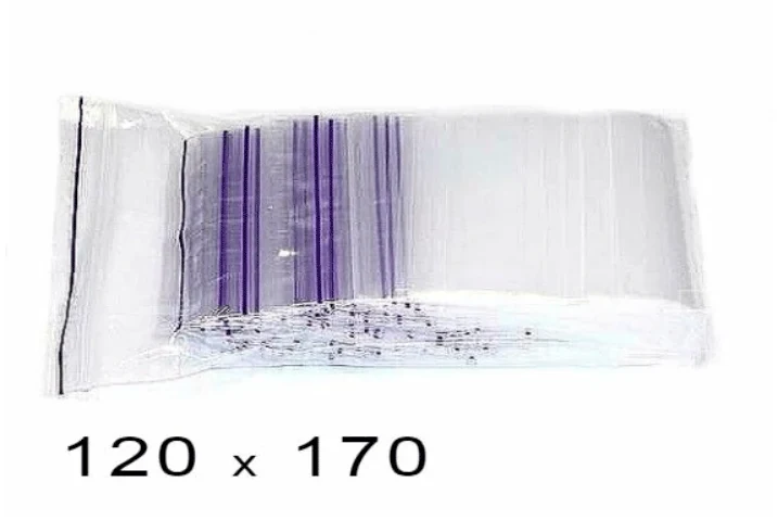 Пакеты полиэтиленовые Zip-Lock 12х17см (100 штук в упаковке), 120×170×5 мм