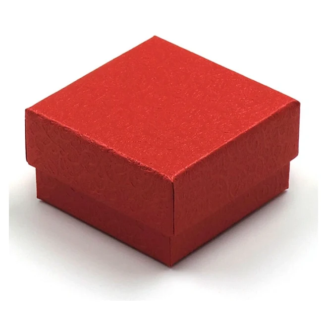 Футляр картонный, серия «Алия», 60×60×34 мм, цвет красный