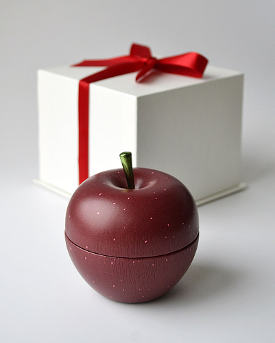 Футляр "ИСКУШЕНИЕ" (яблоко в подарочной упаковке). Красный